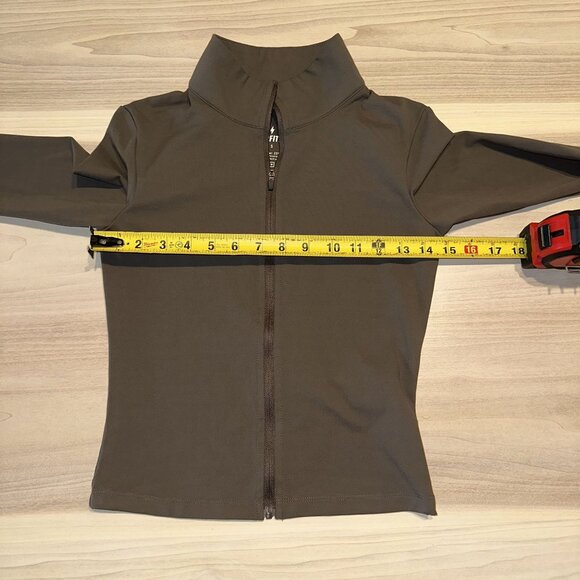 NWOT Azur Fit Walnut Brown Classic Fit Zip Up Jacket Women's Small S - Picture 4 of 7